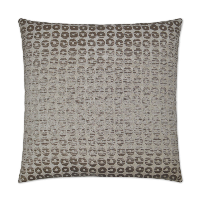 Mirabelle Pillow Cover & Insert, Taupe Geometric, Square 20"