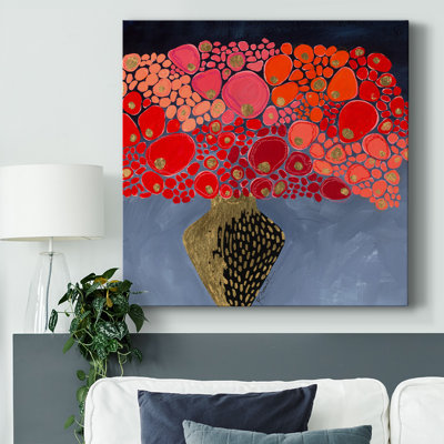 Coquelicots rouges sur toile