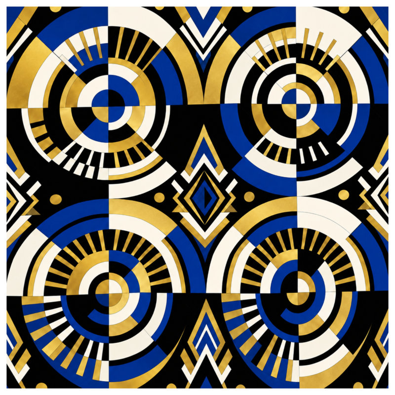 Tapis de bain Art Deco, 34in W x 21in L
