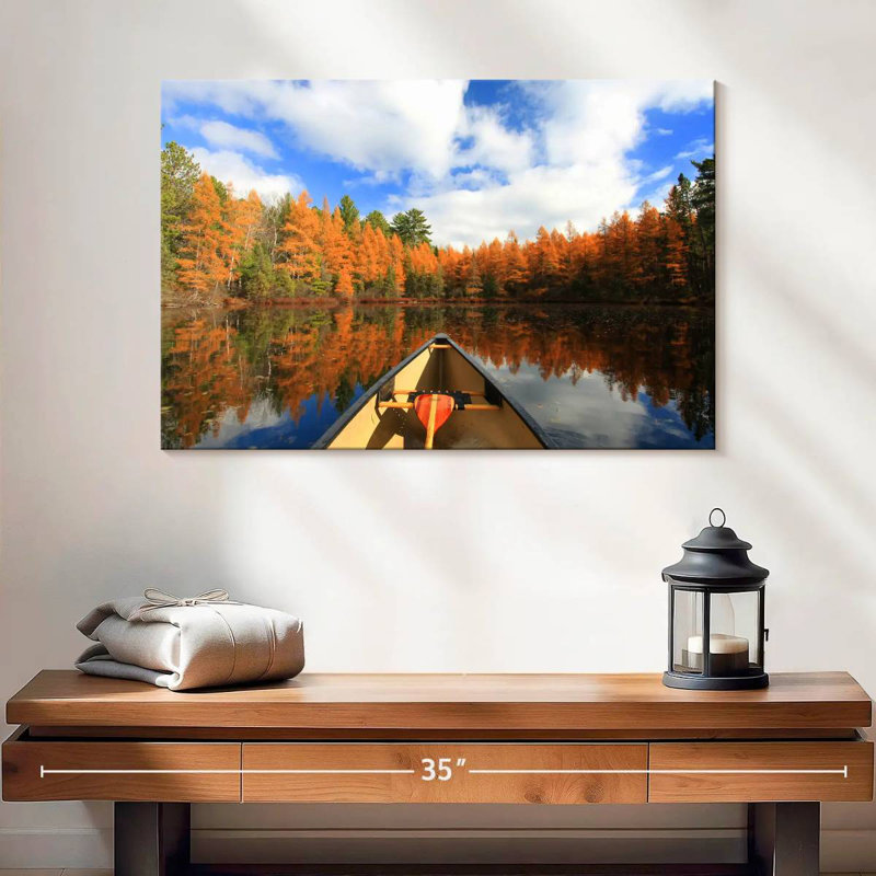 Senne Boating In Boulder Junction, 16" H x 24" W