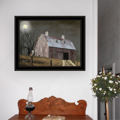 Trendy Decor 4U "Midnight Moon" Framed Wall Art, Modern Home Decor Framed Print for Living Room, Bedroom & Farmhouse Wall Decoration by Billy Jacobs