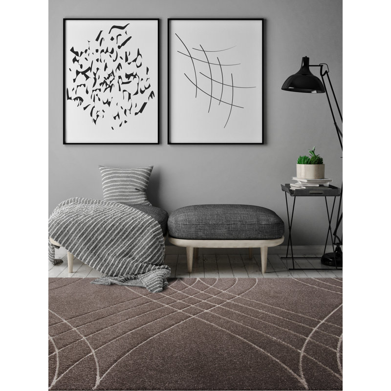 Decoste Geometric Area Rug Set, Rectangle 120 x 160cm