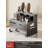 Simple And Stylish, Dual Use Design - Gun Gray Stainless Steel Knife Holder Set