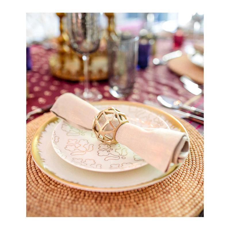 Wood Round Placemat, Natural