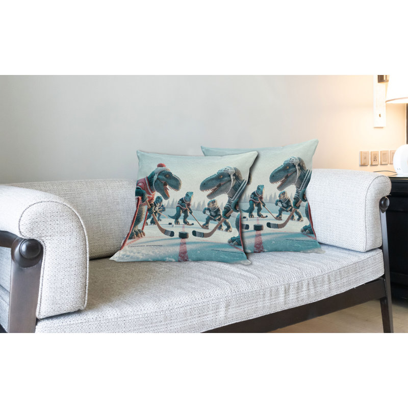 Housse de coussin en tissu pour l'intérieur et l'extérieur, H 24 po x l 24 po, Carré