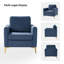 Fauteuil club en velours capitonné Gillette-87116724