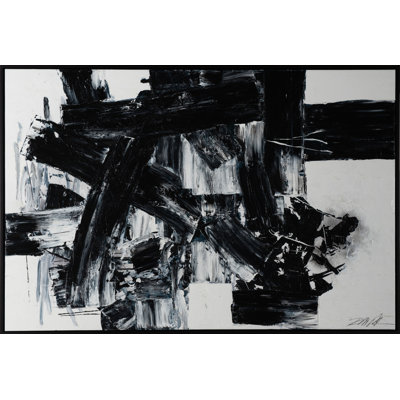 «Boldly Go» par Robert Robinson - peinture sur toile à cadre flottant