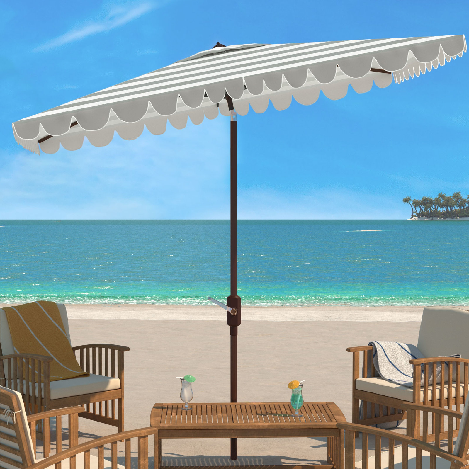 Cali 10' Umbrella, Gray