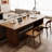 Nut-brown Rectangular Solid Wood desk-108918988