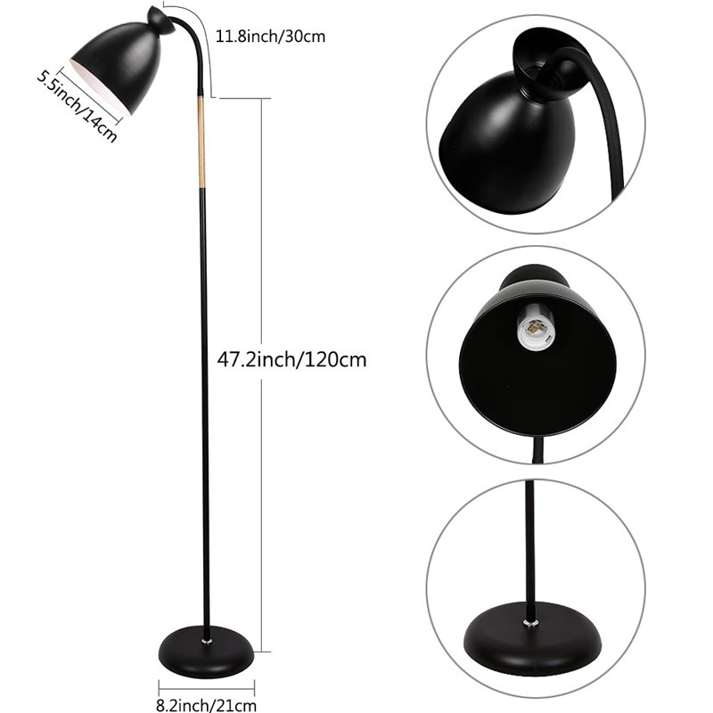 Quanishia 47.2'' Task Floor & Table Lamp Set