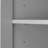 Storage Cabinet with Two Doors for Bathroom, Office, Adjustable Shelf, MDF Board, Grey-2065440128