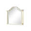 Ensemble de chambre à coucher grand et unique 5 pièces à DEL en bois beige JASMINE