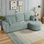 Canapé de coin avec pouf de rangement-142053242