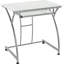 Glass Top Metal Base Computer Desk