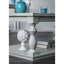 Mobilier de salon rustique de style rustique blanc antique 1pc
