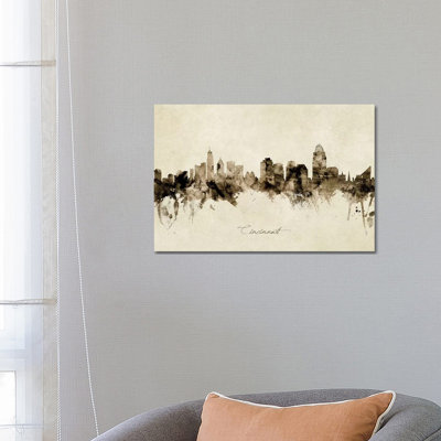 " Cincinnati Ohio Skyline " by Michael Tompsett