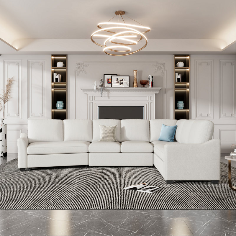 Canapé-lit modulaire d'intérieur avec canapé-lit et canapé-lit en L avec port de charge USB
