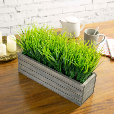 25 cm Artificial Grass in Planter
