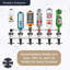  Black 6 Bottle Wall Mounted Bar Rail & 35ml Spirit Optics, UK Made, Fits 70cl–1.5L Bottles