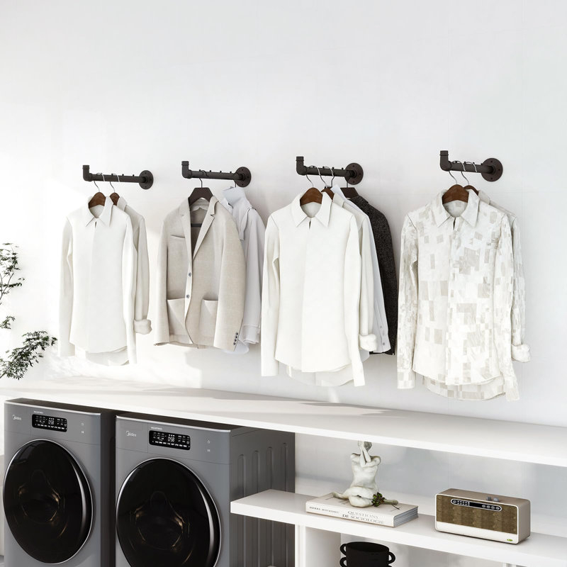 8.5cm Wall Mounted Clothes Rack