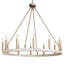 12-Light Wagon Wheel Candle Style Chandelier-101829163