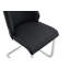 Ensemble de 4 chaises de salle à manger modernes - Cuir d'unité centrale avec maille dorée et anneau argenté, dossier haut-1088422020