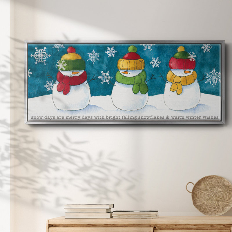 A Frosty Kiss - toile encadrée, H 8 po x l 20 po