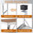 Patio Portable Folding Bar Table With Shelf-1359283957