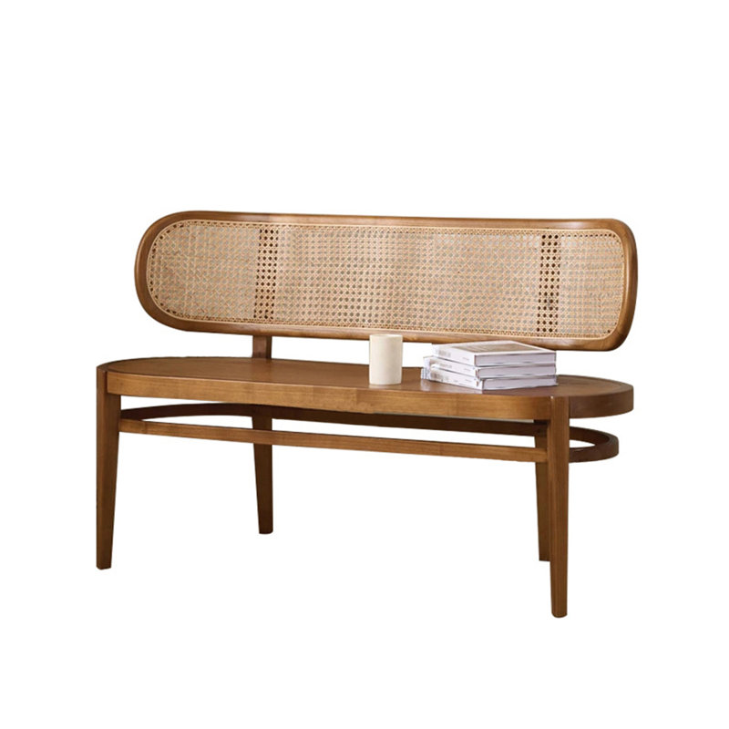 Bia Bench, Brown, 29.13" H x 47.24" W x 19.29" D