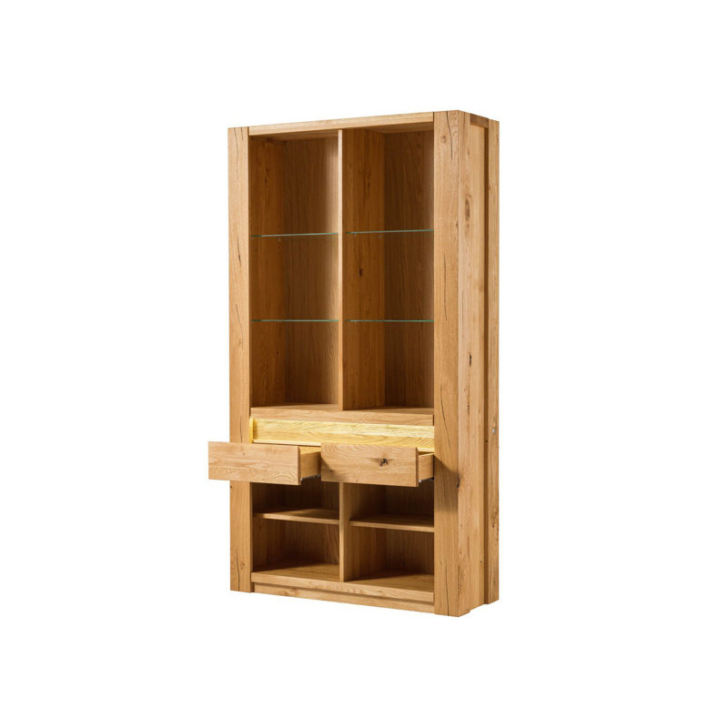 Kent 205 cm H x 113 cm W Solid Wood Standard Bookcase