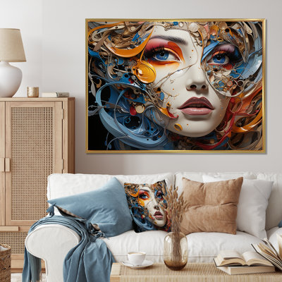 «Surréalisme fragmented portrait II» sur toile