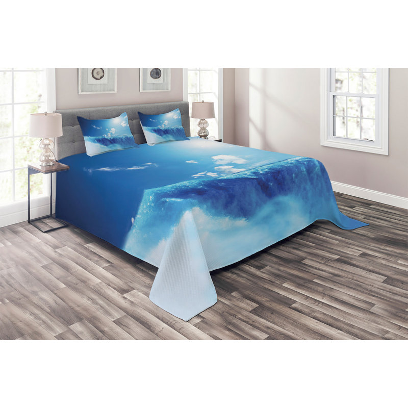 Modern & Contemporary Coverlet, King Bedspread + 2 Shams