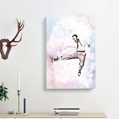 Fred Astaire Dancing in Abstract - Wrapped Canvas