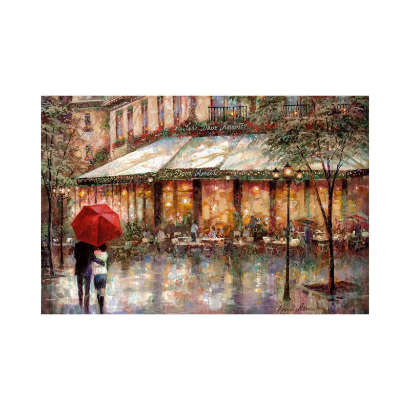 Les Deux Amants by Ruane Manning - Wrapped Canvas Painting, 20.32 cm H x 30.48 cm W