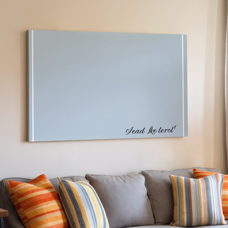 L'art mural sur toile crée une composition minimaliste avec un fond gris clair doux qui évoque un sentiment de calme et de simplicité