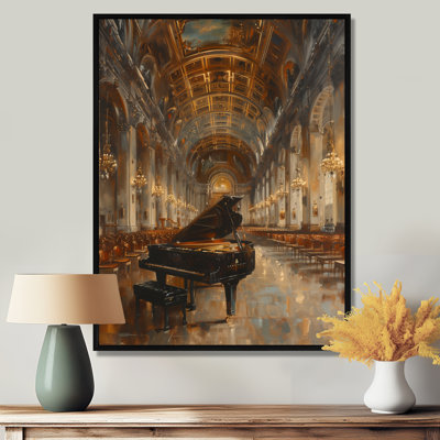 Noir classique piano élégant salle de concert - salles de concert