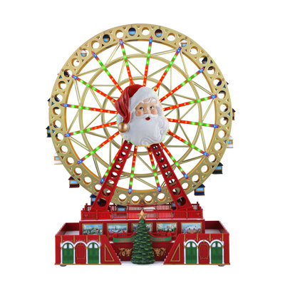 Grande roue illuminée du Père Noël (38 cm)