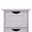 Armoire de rangement blanche pour salle de bain, armoire autoportante avec tiroirs