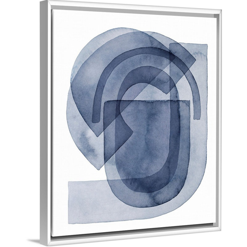 «Cool Gears II» par Grace Popp - reproduction d'art, Toile blanche encadrée, H 16 po x l 13 po x P 1,75 po