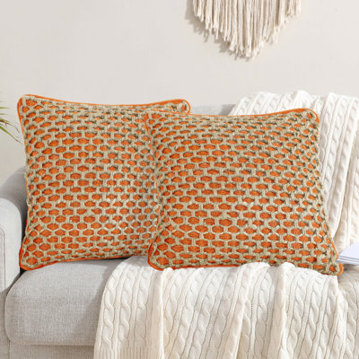 Boho Living Jada Decorative Pillow Collection Jute/Cotton Indoor Square Throw Pillow with & Insert