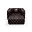 Canapé modulaire rembourré avec repose-pieds 48,4 po