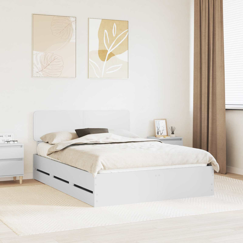 Bed, White, European Kingsize (160 x 200 cm)