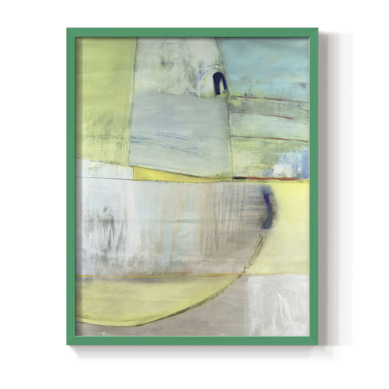 Reproduction encadrée entrante - bois massif, H 10 po x l 8 po, Vert
