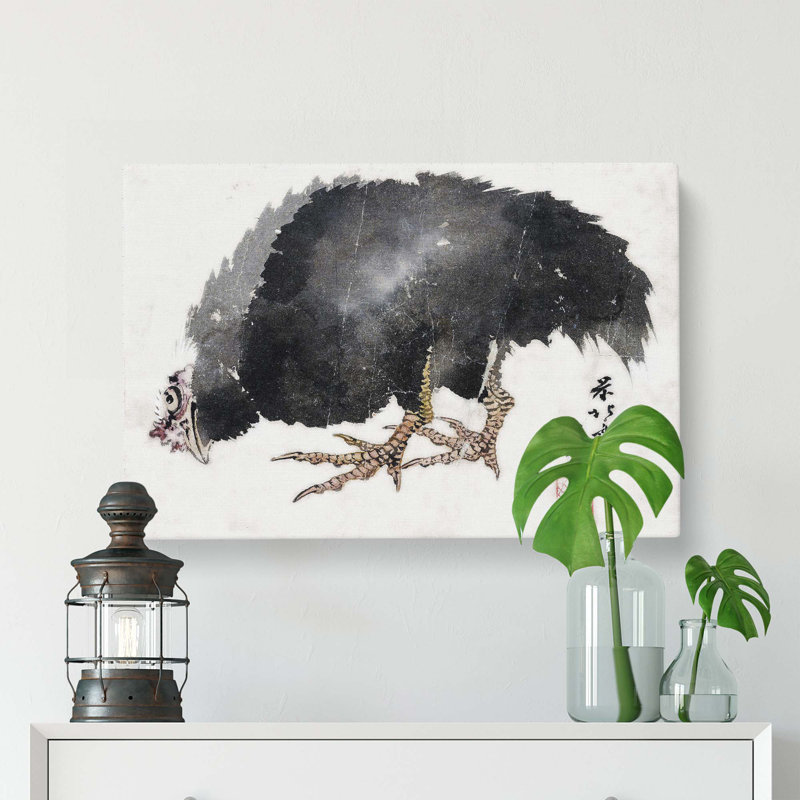 Chicken by Katsushika Hokusai - Wrapped Canvas, 40cm H x 60cm W x 3cm D