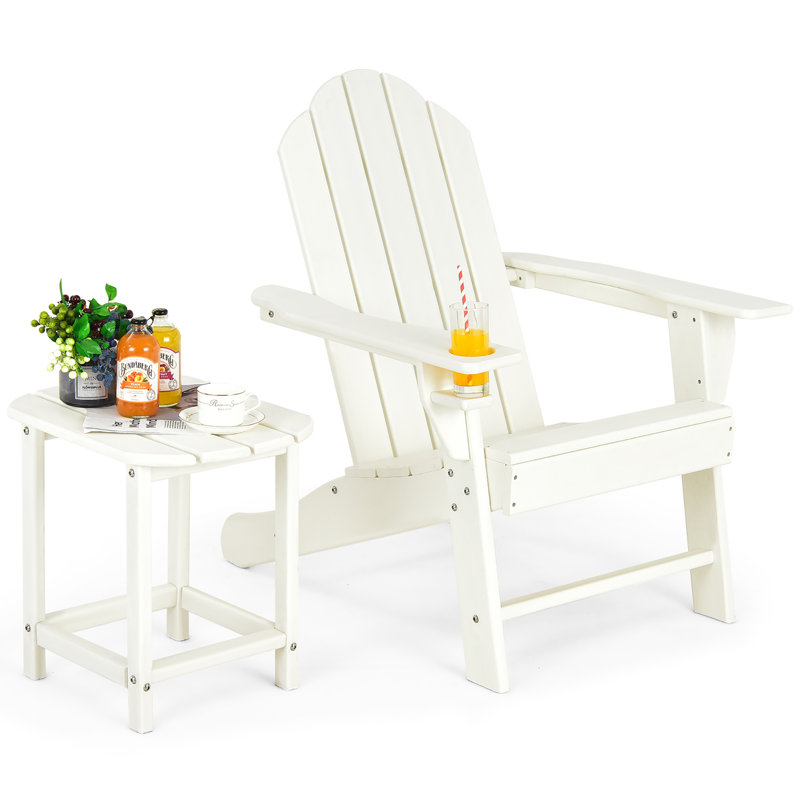 Chaise Adirondack 2 pièces avec table Ottoville