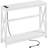 Entryway Table With Charging Station & Storage Shelves – White