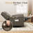 Manual Swivel Rocker Recliner Chair with 360° Rotation – Adjustable Backrest, Multi-Functional Lounge Chair for Living Room, Home Office-2047119020