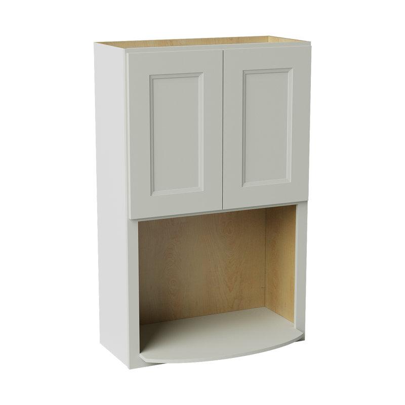 Armoire murale à micro-ondes, 27" W x 30" H x 17" D, Double shaker Laguna Grey