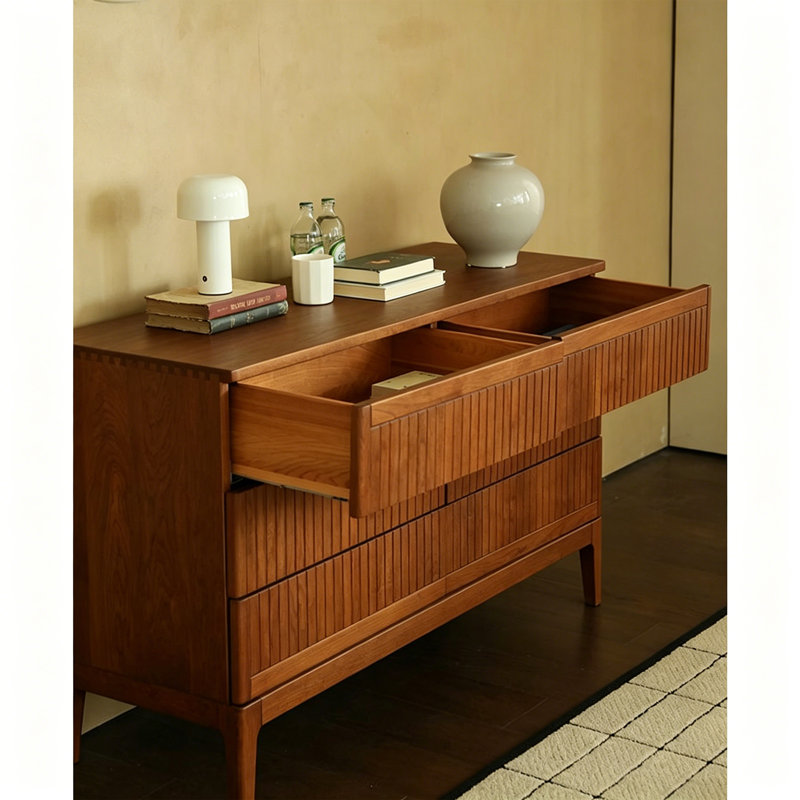 Simple And Round High Legged Buffet Table