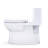 TOTO Redington One-Piece Elongated 1.28 GPF WASHLET+ and Auto Flush Ready Universal Height Toilet with CEFIONTECT and SS124 SoftClose Seat, Cotton White - MS672124CEFG#01-123826791-123826792